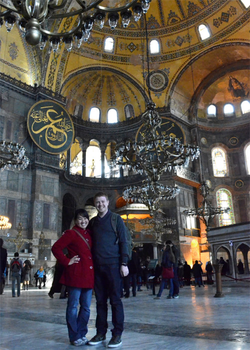 Inside the Hagia Sophia 