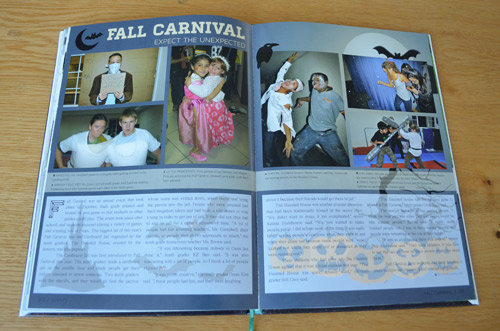 Yearbook 2 page spread