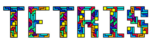 Type as image: tetris