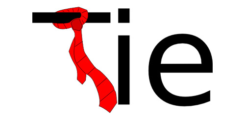 Type as image: tie