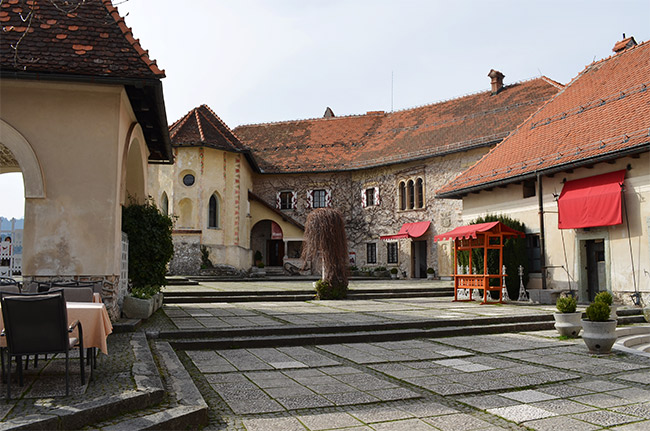 Bled Castle Courtyard
