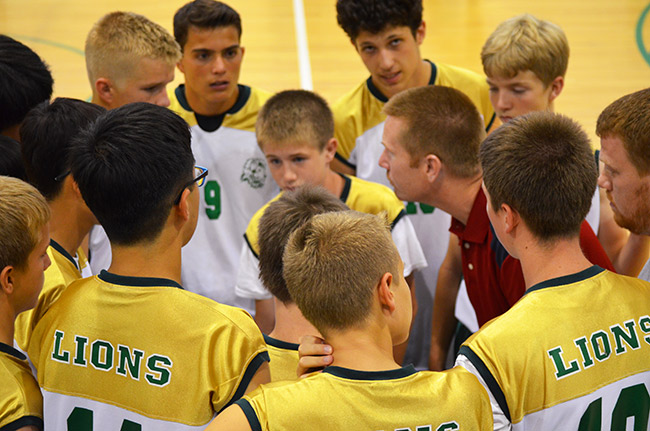 Volleyball huddle