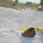 Lonely shoes at Pamukkale